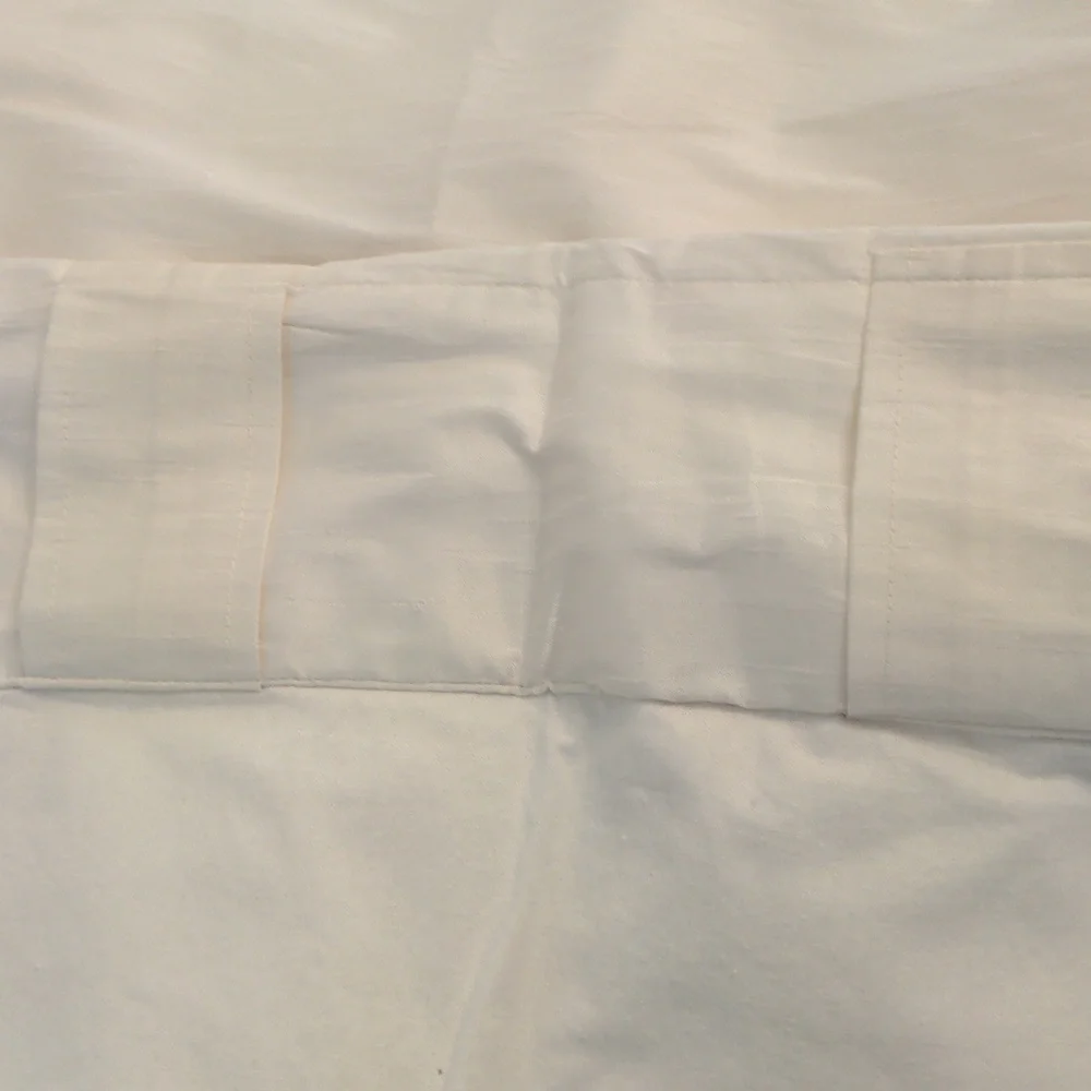 Z Galleries Ivory Rod Pocket Back Set of 2 Panels, 54